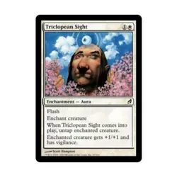 WOTC MtG Lorwyn Triclopean Sight (C) (Foil) EX - Image 1