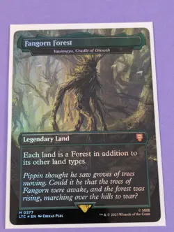 MTG: LOTR: Fangorn Forest - Yavimaya, Cradle of Growth Foil #0377 Mythic - NM - Image 1