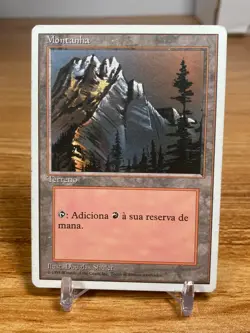 MTG Foreign Basic Land 4th Ed. Island (German), Mountain & Forest (Portuguese) - Image 3