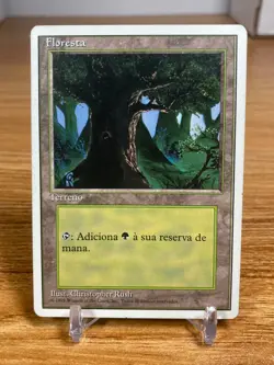 MTG Foreign Basic Land 4th Ed. Island (German), Mountain & Forest (Portuguese) - Image 5