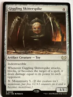 1x Giggling Skitterspike NM-Mint, English Commander: Duskmourn MTG Magic - Image 1