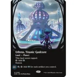 UTHROS, TITANIC GODCORE (285) (BORDERLESS) Edge Of Eternities EOE Magic MTG CARD - Image 1