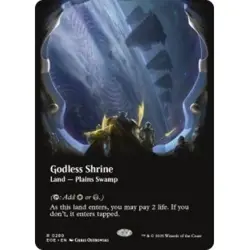 GODLESS SHRINE (280) (BORDERLESS) Edge Of Eternities EOE Magic MTG MINT CARD - Image 1