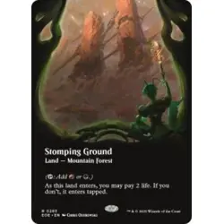 STOMPING GROUND (283) (BORDERLESS) Edge Of Eternities EOE Magic MTG MINT CARD - Image 1