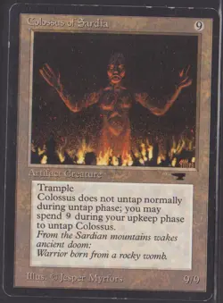 Colossus of Sardia Antiquities Artifact Rare MTG CARD - Image 1
