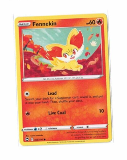 Pokemon Sword & Shield Silver Tempest 025/195 Fennekin Common - Image 1