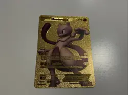 Pokemon Mewtwo EX HP 170 Gold Foil Fan Art Card 98/99 - Image 1