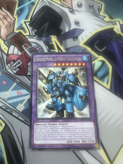 DINOSTER POWER, THE MIGHTY DRACOSLAYER FRENCH BOSH-EN046 FR046 LIGHT PLAY YUGIOH - Image 1
