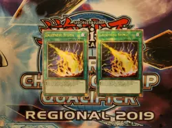 Yugioh Lightning Storm - RA01-EN061 - Quarter Century Secret Rare - 1st Ed NM x2 - Image 1