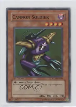 Cannon Soldier 1st Ed. YuGiOh Machine Re-Volt Structure Deck #SD10-EN009 3c7 - Image 1