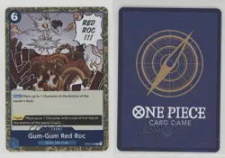2023 One Piece Card Game: Kingdoms of Intrigue OP04 R Gum-Gum Red Roc 0y59 - Image 3