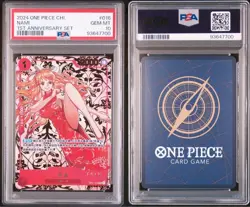 [Used] PSA 10 Nami OP01-016 R Exclusive 1st Anniversary Alt Art ONE PIECE Card - Image 3