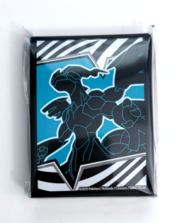 Sealed Pokemon TCG Black Bolt Card Sleeves 65 Total 2025 Zekrom Premium Sleeves - Image 1