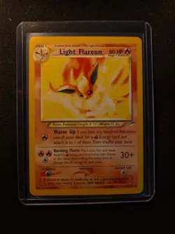 Pokemon TCG Light Flareon Neo Destiny Card 46/105 Unlimited Uncommon - Image 1