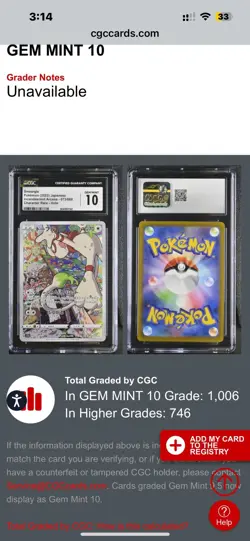 Pokemon Smeargle 073/068 S11a Incandescent Arcana Holo Card Japanese Edition CGC - Image 5