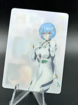 Rei Ayanami - evangelion | 3D hologram tranform DOUJIN waifu Card ccg - Image 1
