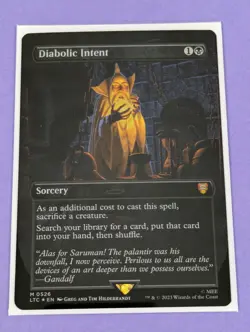 MTG: The Lord of the Rings: Diabolic Intent Borderless Foil #0526 Mythic - NM - Image 1