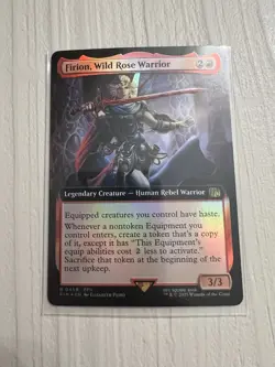 MTG Firion, Wild Rose Warrior - Foil - Extended Art, NM-Mint, English Final Fant - Image 1