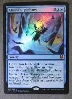 Mtg Alrunds Epiphany 41 Foil Blue Kaldheim; M/NM - Image 1