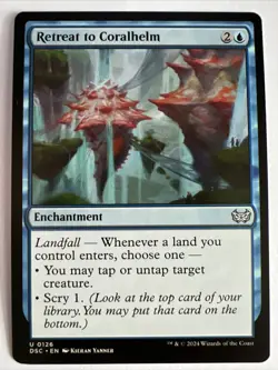 MTG - RETREAT TO CORALHELM - Duskmourn Commander (U) - Image 1