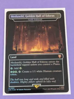 MTG: LOTR: Meduseld, Golden Hall of Edoras Castle Ardenvale Foil #0361 - NM - Image 1