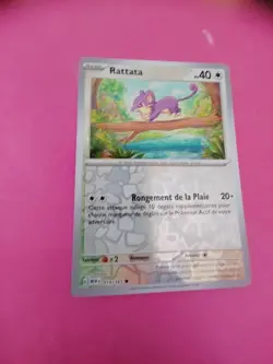 Rattata Brillante Carte Pokemon Jcc Francais 151 2023 # 019/165 - Image 1