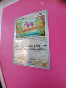Rattata Brillante Carte Pokemon Jcc Francais 151 2023 # 019/165 - Image 2