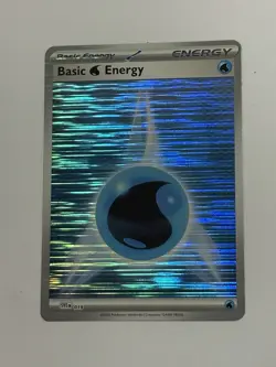 Water Energy Holo Black Bolt White Flare Pokemon TCG - Image 1
