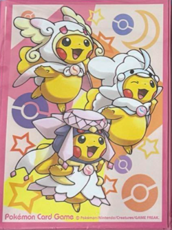 Mega Poncho Pikachu 32 Sleeves 2set Japanese Pokemon Center Exclusive Sealed New - Image 3