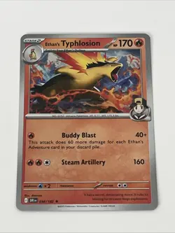 Ethan’s Typhlosion 034/182 - Pokemon Destined Rivals Holo Rare NM - Image 1
