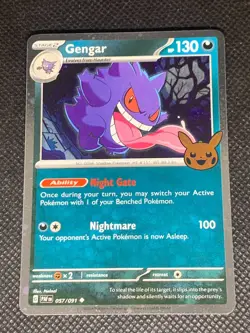 Gengar 057/091 - Trick or Trade Pokemon Card - NM - Image 1