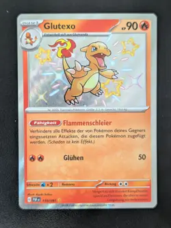Pokemon Glutexo 110/091 DE Shiny Paldeas Schicksale TCG NM - Image 1