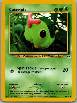 Pokemon TCG Neo Discovery #53/75 Caterpie - Image 1