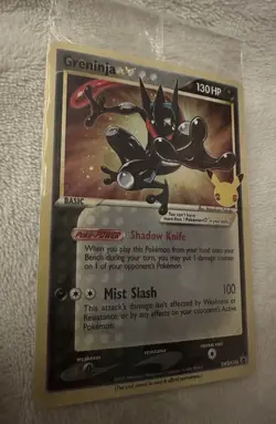 SEALED Pokemon Greninja Gold Star Holo Promo Black Star SWSH144 Celebrations - Image 1