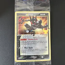 Sealed Pokemon Greninja Gold Star Holo Promo Black Star SWSH144 Celebrations - Image 1