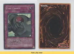 Super Rare - Clay Charge 1st Ed. YuGiOh Duelist Pack: Jaden Yuki #DP1-EN030 0j6 - Image 3