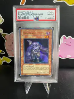 2008 YUGIOH CSOC-EN031 PLAGUESPREADER ZOMBIE PSA 8 NM - Image 1