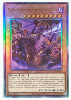 Yugioh Asia-English Veidos the Eruption Dragon of Extinction DUAD-AE089 UL - Image 1