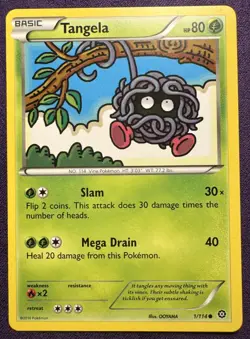 Tangela 1/114 Common - Pokemon XY Steam Siege Card - Image 1