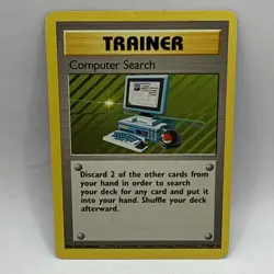 Computer Search 71/102 - RARE - VINTAGE WOTC POKEMON CARD -  Base Set - HP - Image 3