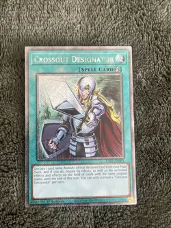 Crossout Designator NM Platinum Secret Rare YuGiOh - Image 1