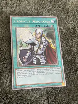 Crossout Designator NM Platinum Secret Rare YuGiOh - Image 2
