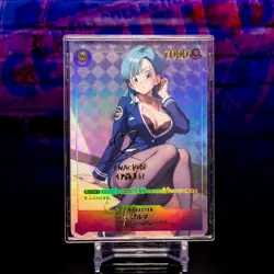 Bulma Waifu Trading Card Dragon Ball Custom DBZ Japanese Flash Gold Foil Anime - Image 1