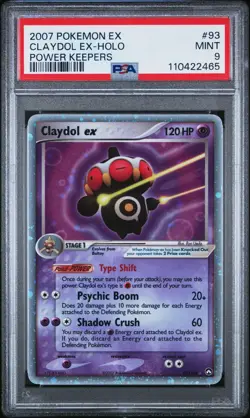 PSA 9 Claydol EX 93/108 Power Keepers Pokemon Card Graded - Image 1