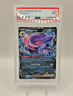 Gengar ex PSA 9 - 104/162 SV05 Temporal Forces Holo Pokemon Card NM-Mint - Image 1