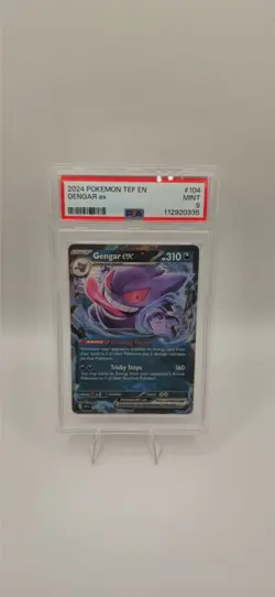 Gengar ex PSA 9 - 104/162 SV05 Temporal Forces Holo Pokemon Card NM-Mint - Image 2