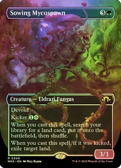 Sowing Mycospawn Foil Borderless Modern Horizons 3 NM MTG - Image 1