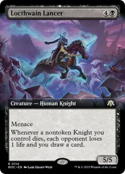 Locthwain Lancer (Extended Art) - Near Mint MTG Commander: March of the Machine - Image 1