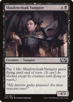 [MTG] Shadowcloak Vampire (113) (M15) LP-HP - Image 1