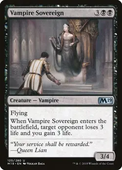 [MTG] Vampire Sovereign (125) (M19) LP-HP - Image 1